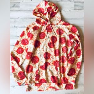 Pepperoni Pizza Allover Print Hoodie